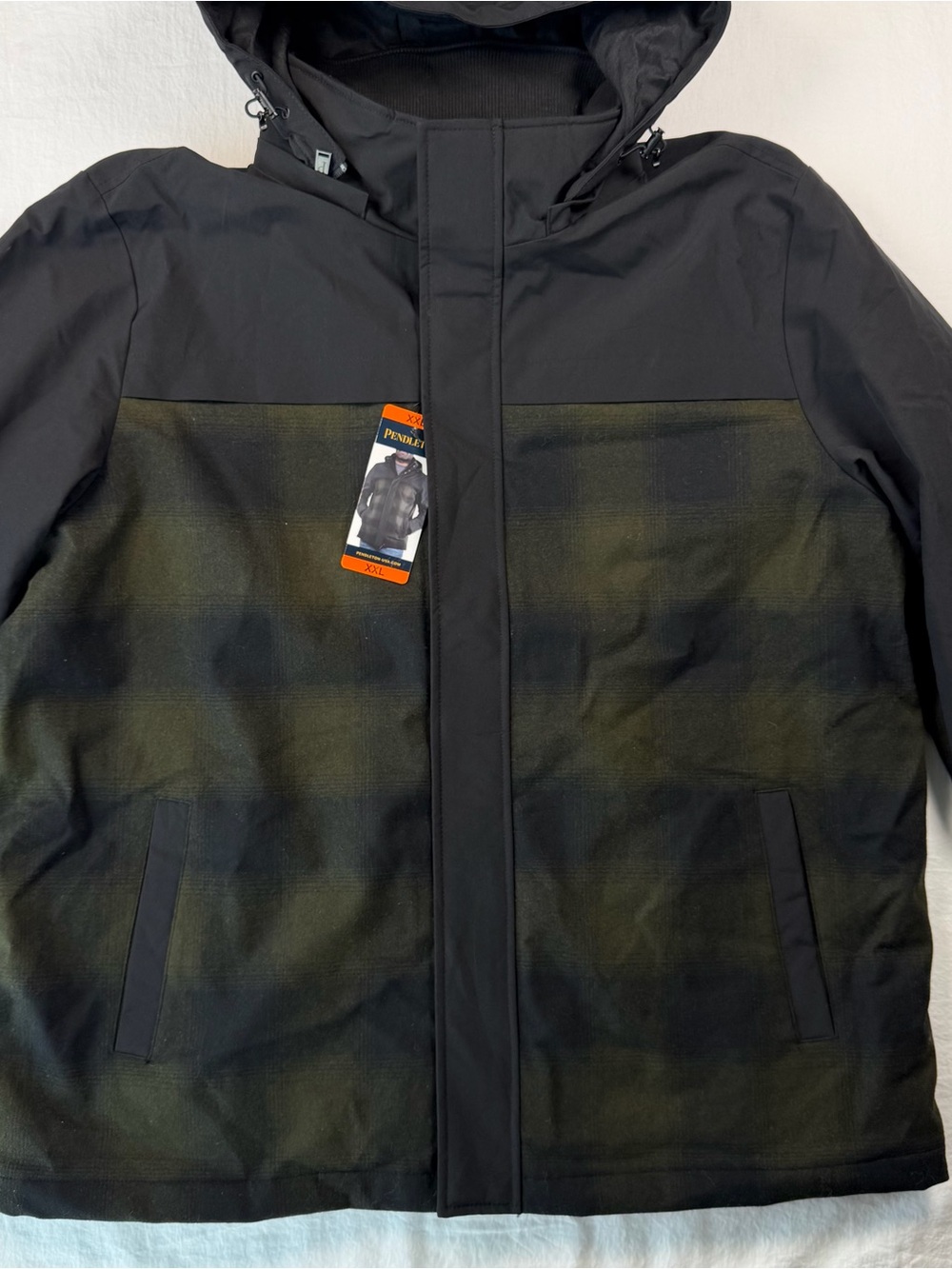 Pendleton Men’s XXL Hooded Jacket Wool Blend Plaid Softshell NWT